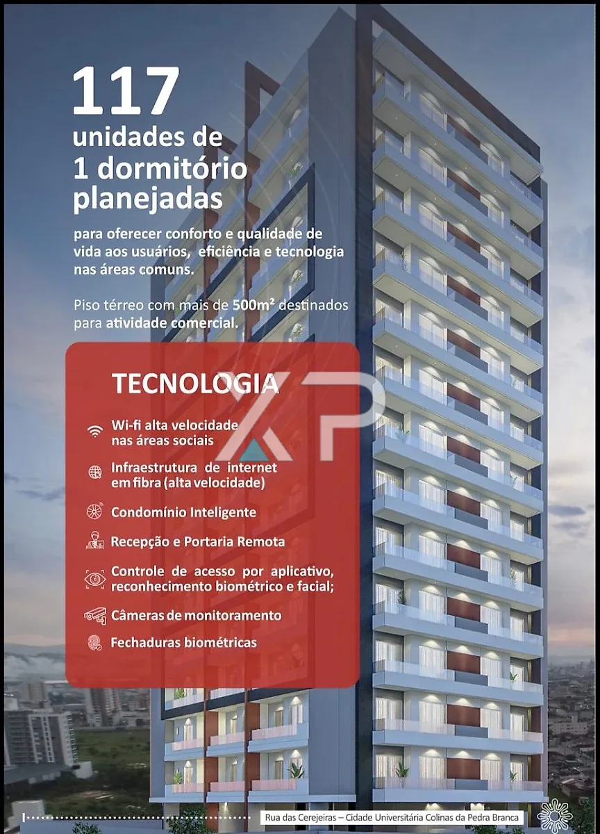 Apartamento de 1 dormitório Pedra Branca